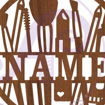 Intra απο ξύλο plywood 3mm-4mm πάχος - κοπής με λέιζερ Sin Name Cosmetics Δίασταση 30x20 cm INTRAFABR-96174242 - Image 3