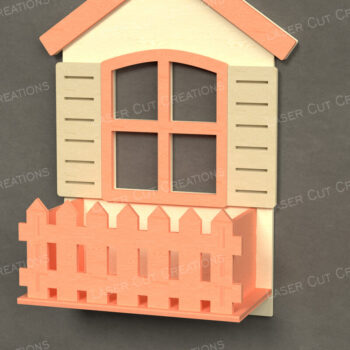 Intra απο ξύλο plywood 3mm-4mm πάχος - Κουτί παραθύρων εξοχικής κατοικίας Πακέτο διακόσμησης τοίχου Δίασταση 30x20 cm INTRAFABR-123613082 - Image 4