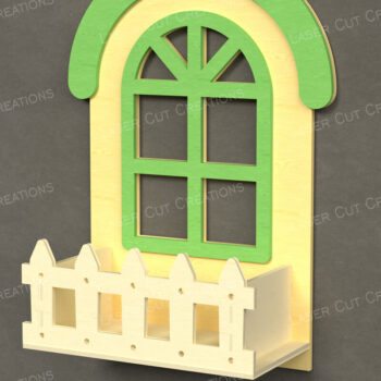 Intra απο ξύλο plywood 3mm-4mm πάχος - Κουτί παραθύρων εξοχικής κατοικίας Πακέτο διακόσμησης τοίχου Δίασταση 30x20 cm INTRAFABR-123613082 - Image 5