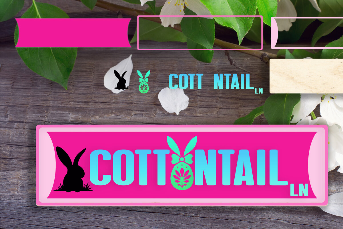 Intra απο ξύλο plywood 3mm-4mm πάχος - Πινακίδα Cottontail Lane Δίασταση 4x4 cm INTRAFABR-119395945