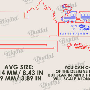 Intra απο ξύλο plywood 3mm-4mm πάχος - Countdown Advent Calendar Cut Laser Δίασταση 30x20 cm INTRAFABR-108028396 - Image 2