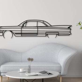 Intra απο ξύλο plywood 3mm-4mm πάχος - Coupe De Ville 1961 Laser Cut Car Dxf Δίασταση 20x20 cm INTRAFABR-111362773 - Image 1