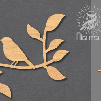Intra απο ξύλο plywood 3mm-4mm πάχος - Διακόσμηση Couple Bird Cut Laser 1 Δίασταση 20x20 cm INTRAFABR-116548949 - Image 1