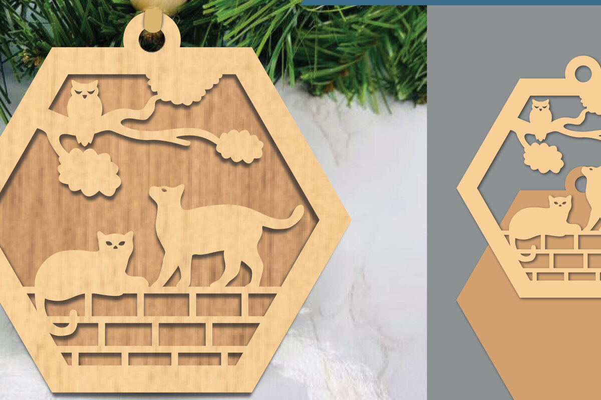 Intra απο ξύλο plywood 3mm-4mm πάχος - Στολίδι κοπής με λέιζερ για ζευγάρια  Δίασταση 6x6 cm INTRAFABR-105468998