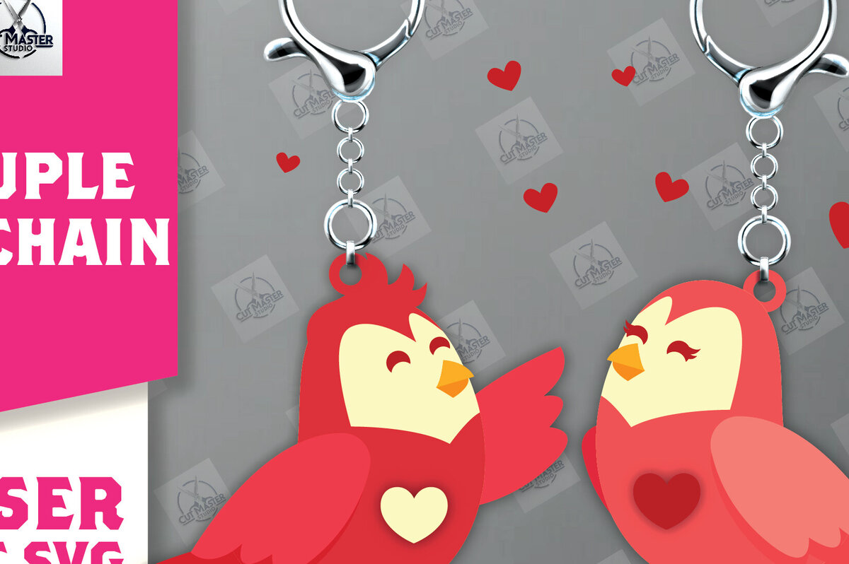 Intra απο ξύλο plywood 3mm-4mm πάχος - Μπρελόκ Ζευγάρι Laser Cut  Δίασταση 4x4 cm INTRAFABR-112811157