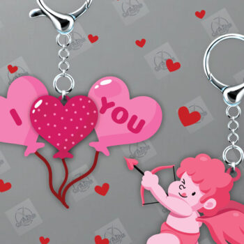 Intra απο ξύλο plywood 3mm-4mm πάχος - Δέσμη  κοπής με μπρελόκ για ζευγάρια Δίασταση 4x4 cm INTRAFABR-112811511 - Image 6