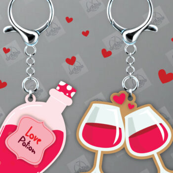 Intra απο ξύλο plywood 3mm-4mm πάχος - Δέσμη  κοπής με μπρελόκ για ζευγάρια Δίασταση 4x4 cm INTRAFABR-112811511 - Image 12