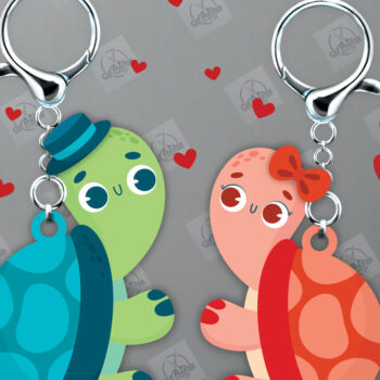 Intra απο ξύλο plywood 3mm-4mm πάχος - Δέσμη  κοπής με μπρελόκ για ζευγάρια Δίασταση 4x4 cm INTRAFABR-112811288 - Image 6