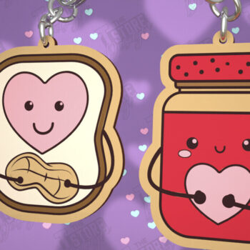 Intra απο ξύλο plywood 3mm-4mm πάχος - Μπρελόκ Ζευγαριού | Δώρο του Αγίου Βαλεντίνου Δίασταση 4x4 cm INTRAFABR-108899727 - Image 1