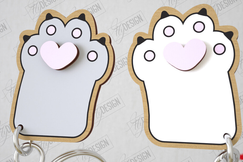 Intra απο ξύλο plywood 3mm-4mm πάχος - Μπρελόκ Ζευγαριού | Δώρο του Αγίου Βαλεντίνου Δίασταση 4x4 cm INTRAFABR-108896019