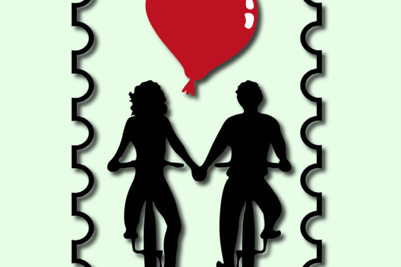 Intra απο ξύλο plywood 3mm-4mm πάχος - Ζευγάρι με ποδήλατα Δίασταση 20x20 cm INTRAFABR-21404211