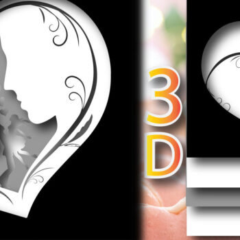 Intra απο ξύλο plywood 3mm-4mm πάχος - Δέσμη Couple Shadow Box των 3 Δίασταση 25x25 cm INTRAFABR-24527644 - Image 8