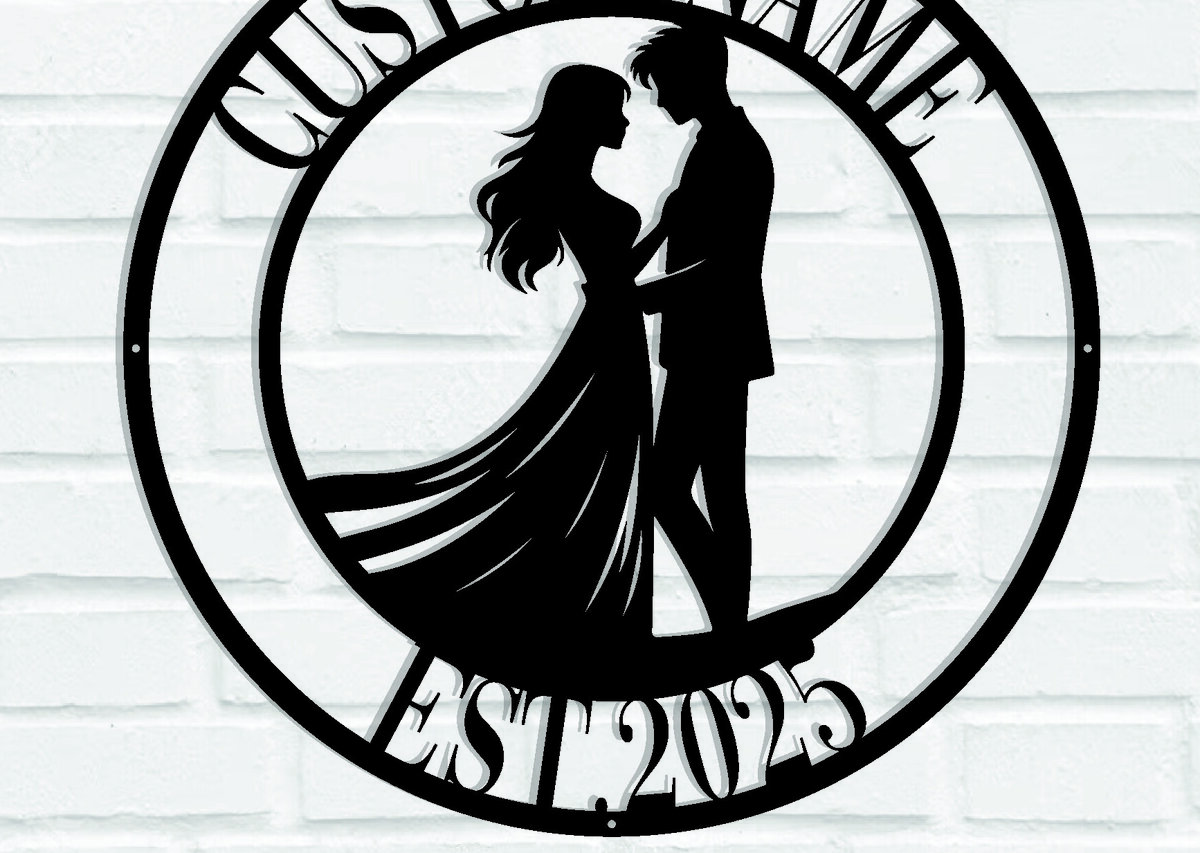 Intra απο ξύλο plywood 3mm-4mm πάχος - Ζευγάρι Valentine μεταλλικό σημάδι Δίασταση 3600x3600 cm INTRAFABR-113147270