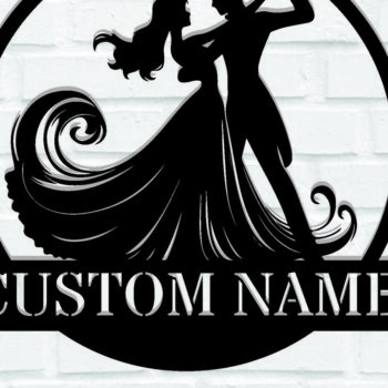 Intra απο ξύλο plywood 3mm-4mm πάχος - Ζευγάρι Valentine μεταλλικό σημάδι Δίασταση 3600x3600 cm INTRAFABR-113147294 - Image 1