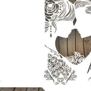 Intra απο ξύλο plywood 3mm-4mm πάχος - Κάρτα Προσκλητήρια Φάκελος Γάμου Ζευγάρι Δίασταση 20x20 cm INTRAFABR-19159647