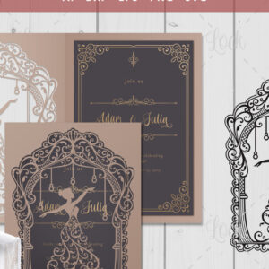 Intra απο ξύλο plywood 3mm-4mm πάχος - Ζευγάρι Γάμος , Γυναίκα με φόρεμα  Δίασταση 30x20 cm INTRAFABR-24107121