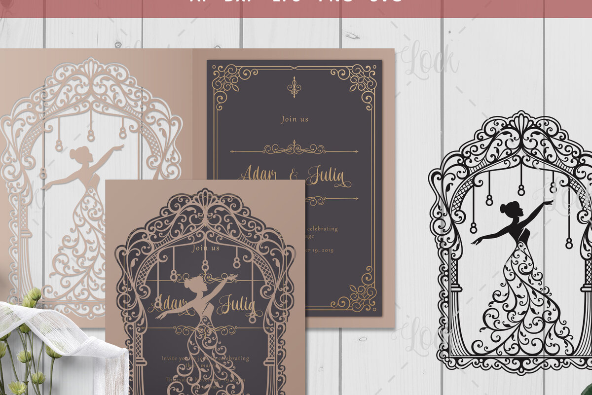 Intra απο ξύλο plywood 3mm-4mm πάχος - Ζευγάρι Γάμος , Γυναίκα με φόρεμα  Δίασταση 30x20 cm INTRAFABR-24107121