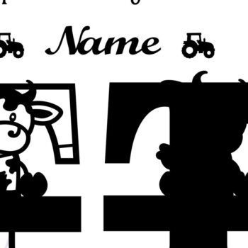 Intra απο ξύλο plywood 3mm-4mm πάχος - Μονόγραμμα κεφαλαίων αγελάδας Γράμμα T  Αποκοπή Δίασταση 30x20 cm INTRAFABR-74483994 - Image 2