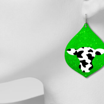 Intra απο ξύλο plywood 3mm-4mm πάχος - Σκουλαρίκια αγελάδας, σκουλαρίκια δάκρυ Δίασταση 3x3 cm INTRAFABR-9614679 - Image 2