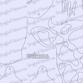 Intra απο ξύλο plywood 3mm-4mm πάχος - Σημάδι κεφαλής αγελάδας με ετικέτες Δίασταση 31x37 cm INTRAFABR-32257398 - Image 4