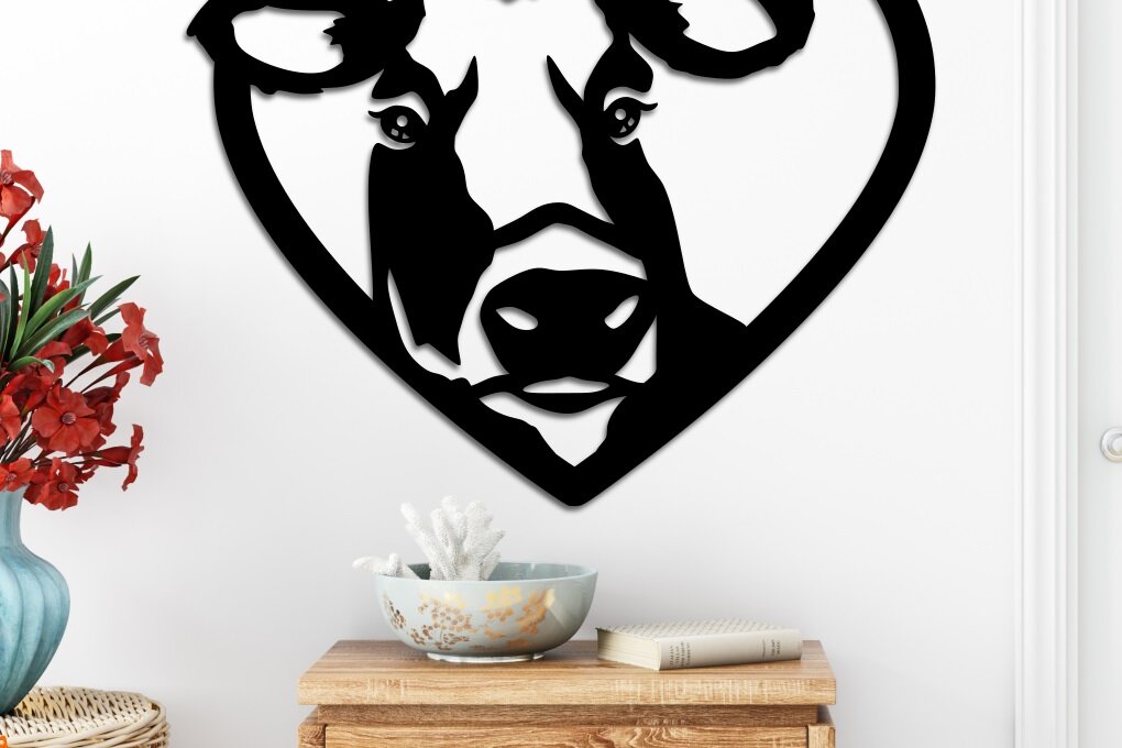 Intra απο ξύλο plywood 3mm-4mm πάχος -  με λέιζερ Cow Love Δίασταση 20x20 cm INTRAFABR-17574610