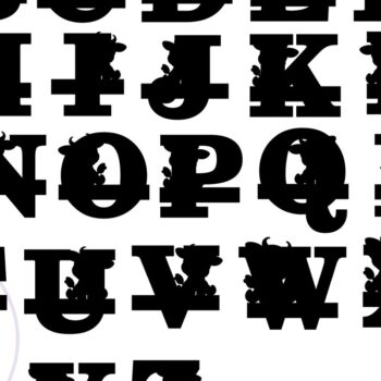 Intra απο ξύλο plywood 3mm-4mm πάχος - Μονόγραμμα αγελάδας Πακέτο ονόματος Σήματα  Δίασταση 30x20 cm INTRAFABR-74475017 - Image 6