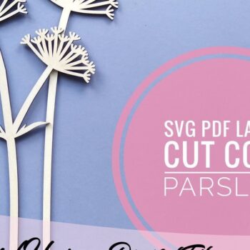 Intra απο ξύλο plywood 3mm-4mm πάχος - Λουλούδι κομμένο με λέιζερ  μαϊντανός αγελάδας Δίασταση 20x20 cm INTRAFABR-33539281 - Image 1