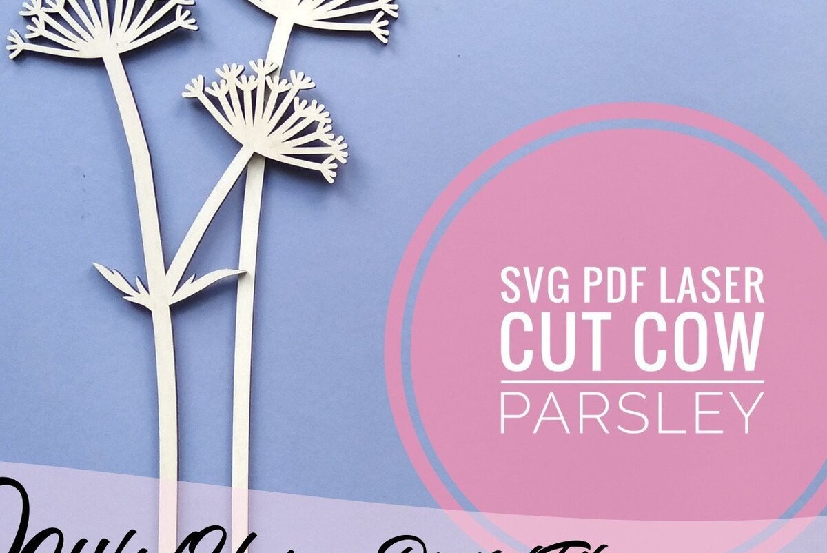 Intra απο ξύλο plywood 3mm-4mm πάχος - Λουλούδι κομμένο με λέιζερ  μαϊντανός αγελάδας Δίασταση 20x20 cm INTRAFABR-33539281