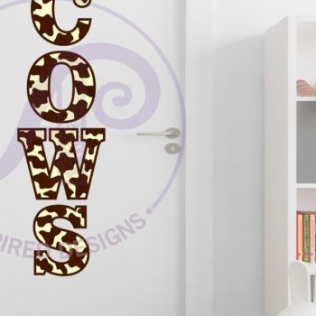 Intra απο ξύλο plywood 3mm-4mm πάχος - Cow Print Letters Alphabet Σετ X 37 Δίασταση 30x20 cm INTRAFABR-99957611 - Image 3