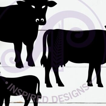 Intra απο ξύλο plywood 3mm-4mm πάχος -   με αποσιλουέτας αγελάδας Δίασταση 30x20 cm INTRAFABR-124429489 - Image 2