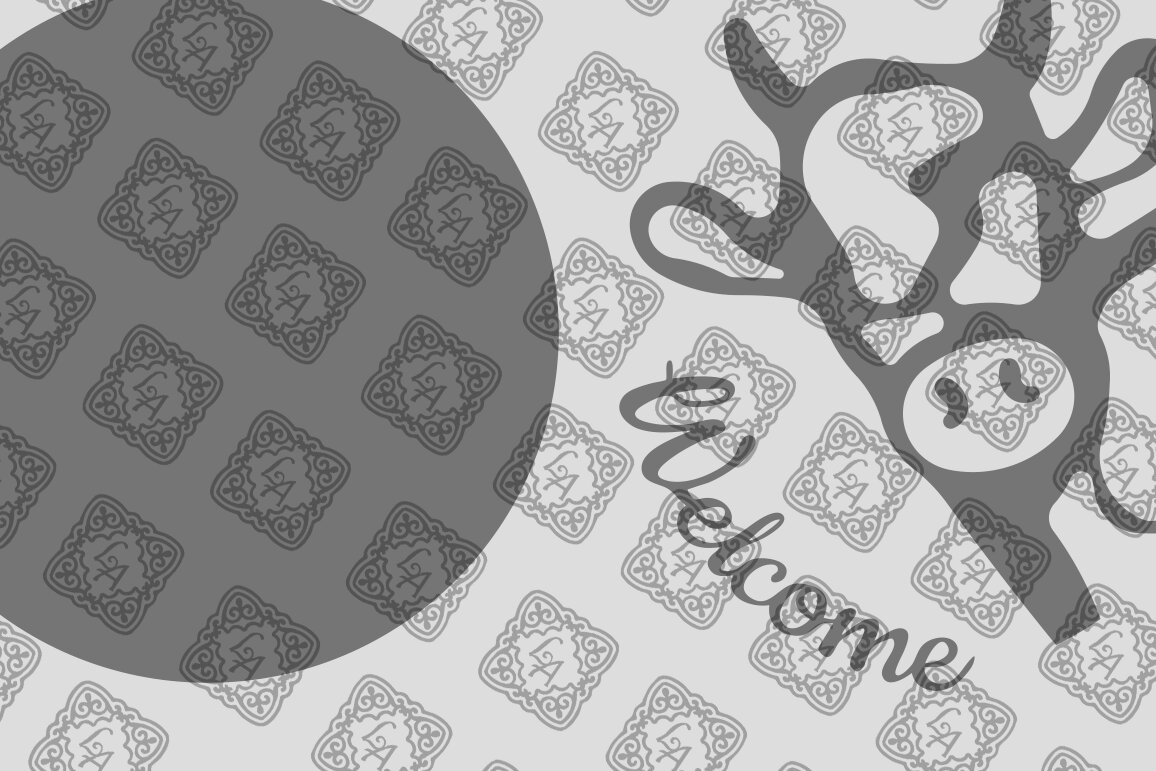 Intra απο ξύλο plywood 3mm-4mm πάχος - Στρογγυλή πινακίδα καλωσορίσματος αγελάδας  Δίασταση 30x20 cm INTRAFABR-70608564