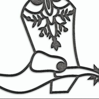 Intra απο ξύλο plywood 3mm-4mm πάχος - Σκουλαρίκια για μπότες καουμπόη Δίασταση 3x3 cm INTRAFABR-31977393 - Image 2