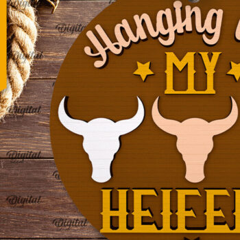 Intra απο ξύλο plywood 3mm-4mm πάχος - Πακέτο κοπής λέιζερ στρογγυλών πινακίδων Cowboy Δίασταση 30x20 cm INTRAFABR-97784242 - Image 7