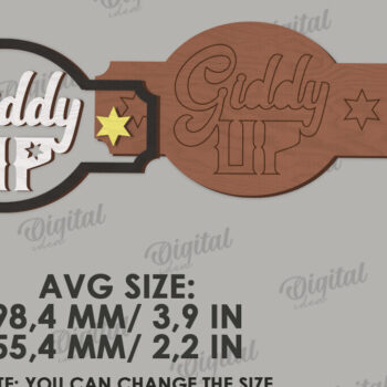 Intra απο ξύλο plywood 3mm-4mm πάχος - Διακόσμηση δίσκων Cowboy Tiered Cut Laser Δίασταση 30x20 cm INTRAFABR-123027597 - Image 2