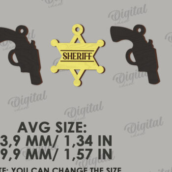 Intra απο ξύλο plywood 3mm-4mm πάχος - Διακόσμηση δίσκων Cowboy Tiered Cut Laser Δίασταση 30x20 cm INTRAFABR-123027885 - Image 4