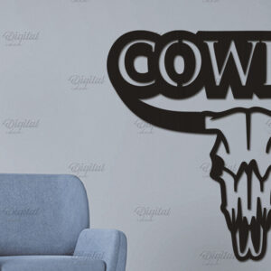 Intra απο ξύλο plywood 3mm-4mm πάχος - Cowboy Wall Art Laser Cut. Χαρτί καουμπόη Δίασταση 40x50 cm INTRAFABR-87116426