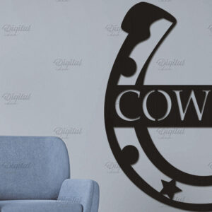 Intra απο ξύλο plywood 3mm-4mm πάχος - Cowboy Wall Art Laser Cut. Χαρτί καουμπόη Δίασταση 40x50 cm INTRAFABR-87116500