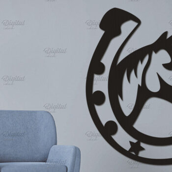 Intra απο ξύλο plywood 3mm-4mm πάχος - Cowboy Wall Art Laser Cut. Χαρτί καουμπόη Δίασταση 40x50 cm INTRAFABR-87115998 - Image 1