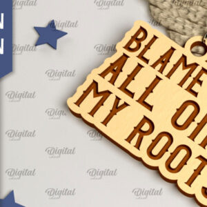 Intra απο ξύλο plywood 3mm-4mm πάχος - Cowboy Western Keychain Laser Cut Δίασταση 4x4 cm INTRAFABR-99200324