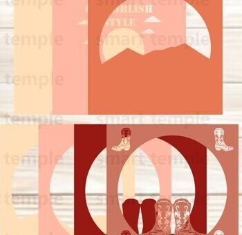 Intra απο ξύλο plywood 3mm-4mm πάχος - Cowgirl 3d Light Box, Cowgirl Layered Δίασταση 30x20 cm INTRAFABR-80156090 - Image 2