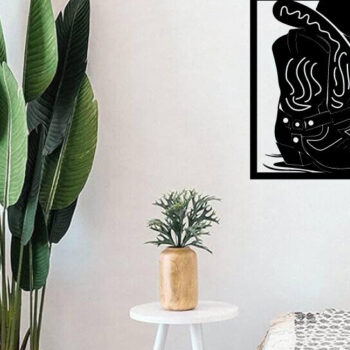 Intra απο ξύλο plywood 3mm-4mm πάχος - Πακέτο Laser DXF Metal Art Wall Art Cowgirl Δίασταση 40x50 cm INTRAFABR-100495227 - Image 9