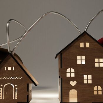 Intra απο ξύλο plywood 3mm-4mm πάχος - Cozy Winter Village Lights: Laser Cut Fi Δίασταση 4x4 cm INTRAFABR-114009887 - Image 10