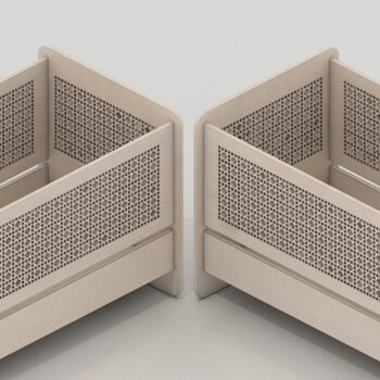 Intra απο ξύλο plywood 3mm-4mm πάχος - Κούνια κοπής με λέιζερ Αρχεία  Βρεφική κούνια Δίασταση 30x20 cm INTRAFABR-40252073 - Image 1