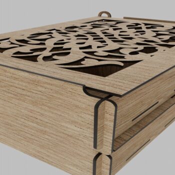 Intra απο ξύλο plywood 3mm-4mm πάχος - Craftsmanship in a Box: Laser Cut Wood Δίασταση 20x20 cm INTRAFABR-114010271 - Image 6