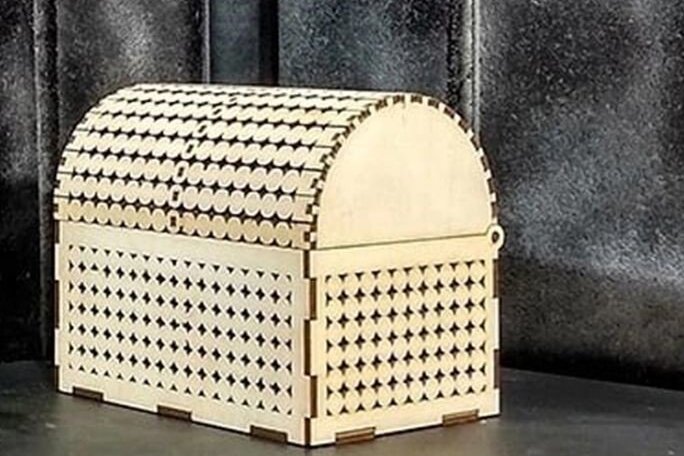 Intra απο ξύλο plywood 3mm-4mm πάχος - Κλουβί, Κουτί κοσμημάτων, Κουτί δώρου  Δίασταση 10x15 cm INTRAFABR-38392124