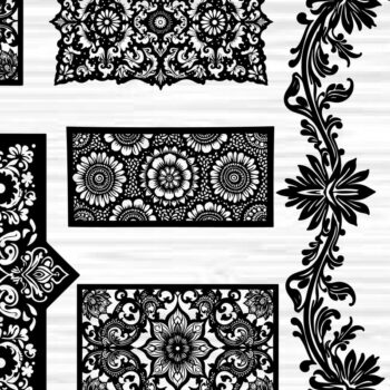 Intra απο ξύλο plywood 3mm-4mm πάχος - Creative Laser Cut File Set – Όμορφο Δίασταση 30x30 cm INTRAFABR-123580034 - Image 1