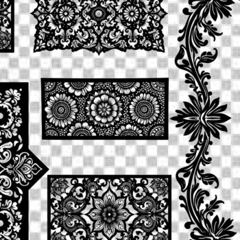 Intra απο ξύλο plywood 3mm-4mm πάχος - Creative Laser Cut File Set – Όμορφο Δίασταση 30x30 cm INTRAFABR-123580034 - Image 2
