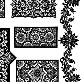 Intra απο ξύλο plywood 3mm-4mm πάχος - Creative Laser Cut File Set – Όμορφο Δίασταση 30x30 cm INTRAFABR-123580034 - Image 3