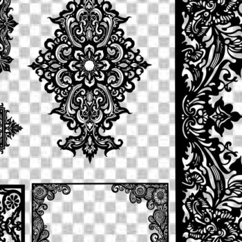 Intra απο ξύλο plywood 3mm-4mm πάχος - Creative Laser Cut File Set – Όμορφο Δίασταση 30x30 cm INTRAFABR-123580285 - Image 2