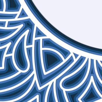 Intra απο ξύλο plywood 3mm-4mm πάχος - Κοπή  3D Layered Mandala Crescent Moon Δίασταση 30x30 cm INTRAFABR-24801560 - Image 4